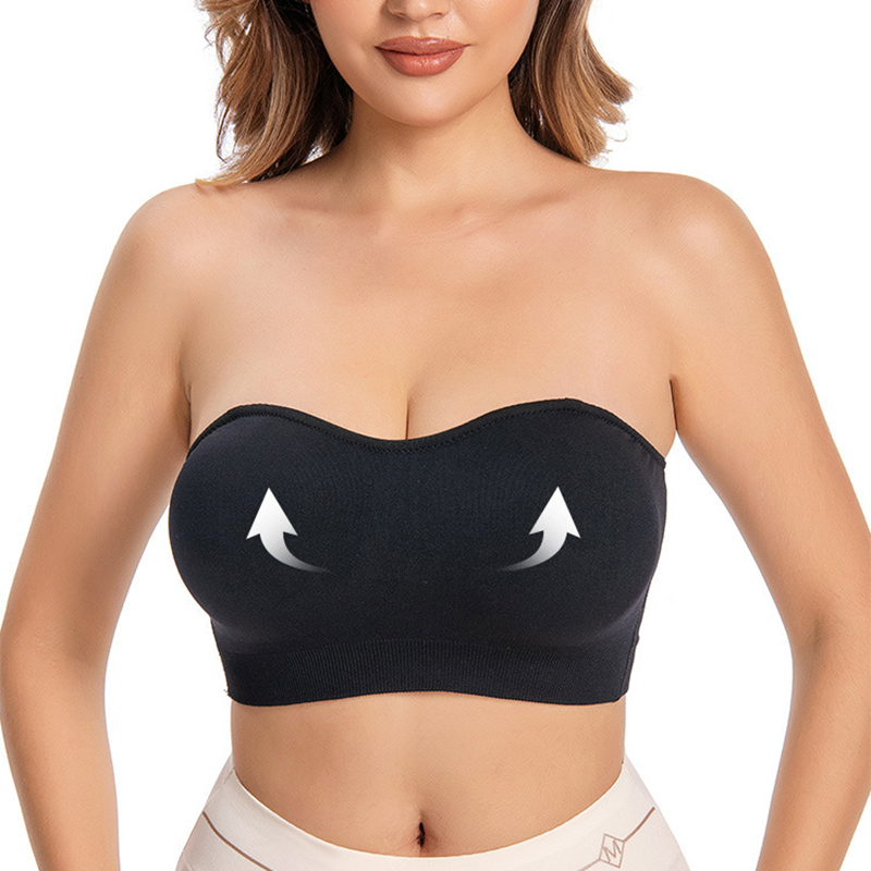 Women’s Wireless Bandeau Bra with Removable Straps