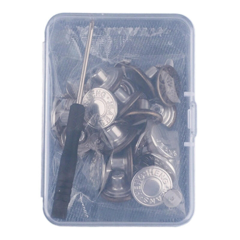 Removable No-Sew Jeans Buttons Set
