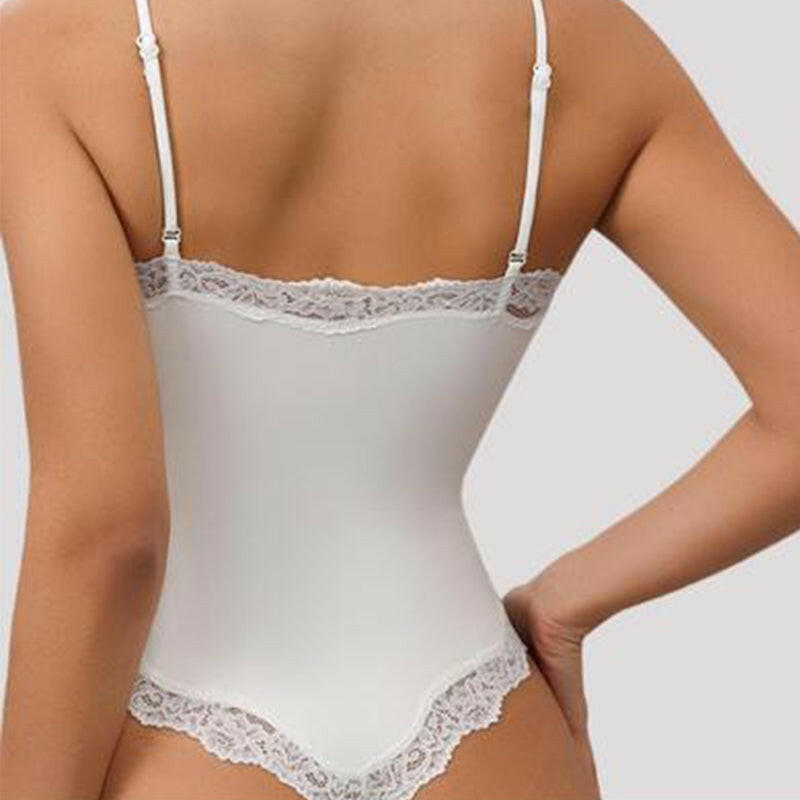 Slimming Lace Spaghetti Bodysuit