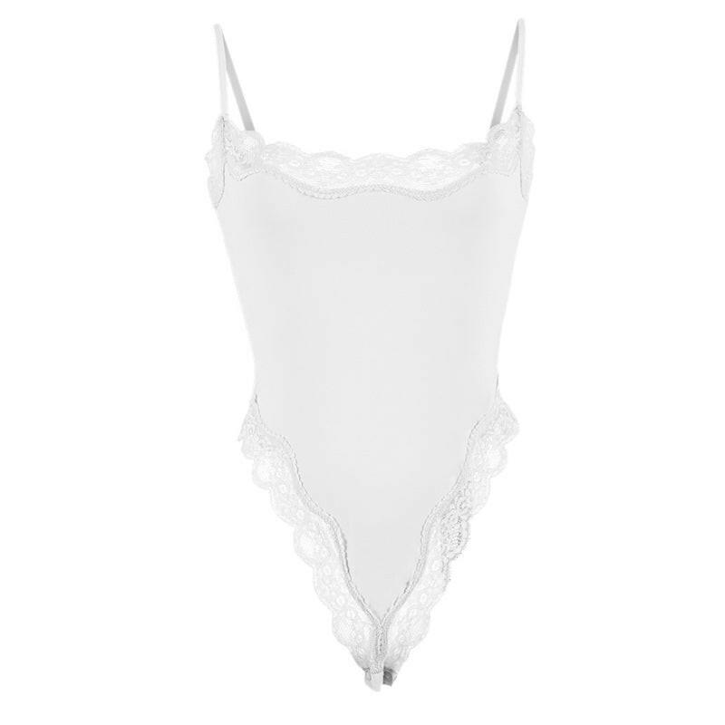 Slimming Lace Spaghetti Bodysuit