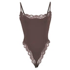 Slimming Lace Spaghetti Bodysuit