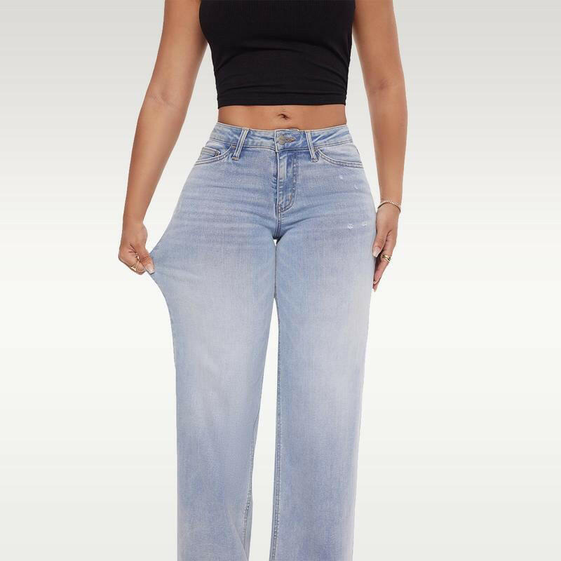 Mid-low Rise Baggy Jeans