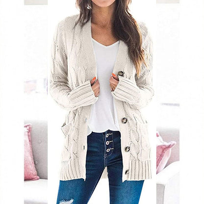 Women's Autumn Midi-Length Knit Sweater