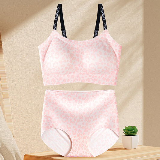 🍂Autumn Promotion 41%💕Women's Seamless Leopard Bra & Panty Set