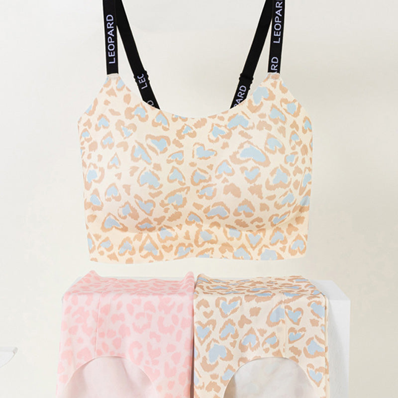🍂Autumn Promotion 41%💕Women's Seamless Leopard Bra & Panty Set