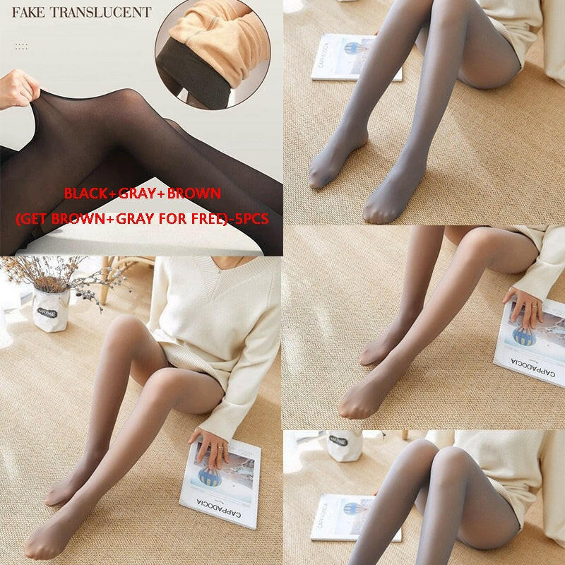 🍂Autumn Promotion 61%💕warm plush lined elasticated tights