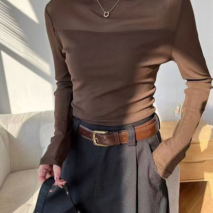 🍂Autumn Promotion 41%🔥💕Women’s Mock-Neck Mesh Top