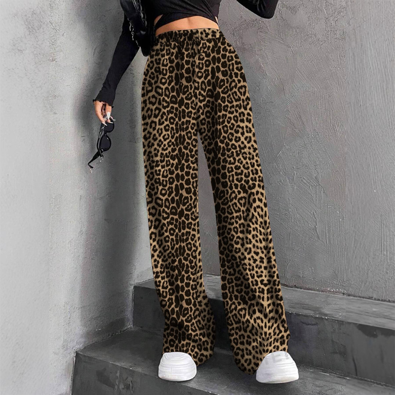 🍂Autumn Promotion 40%💕Women's Textured Ribbed Elastic Waist Drawstring Wide-Leg Pants