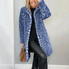🍂Autumn Promotion 40%💕Women's Leopard Print Mid-Length Jacket