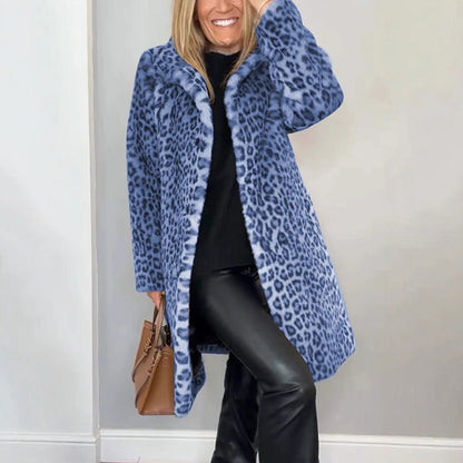 🍂Autumn Promotion 40%💕Women's Leopard Print Mid-Length Jacket