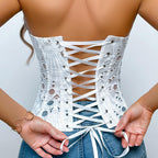 Women's Lace Up Shapewear Tube Top