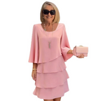 🔥Limited stock available 50% OFF🔥Women's Slimming Chiffon Cake Dress