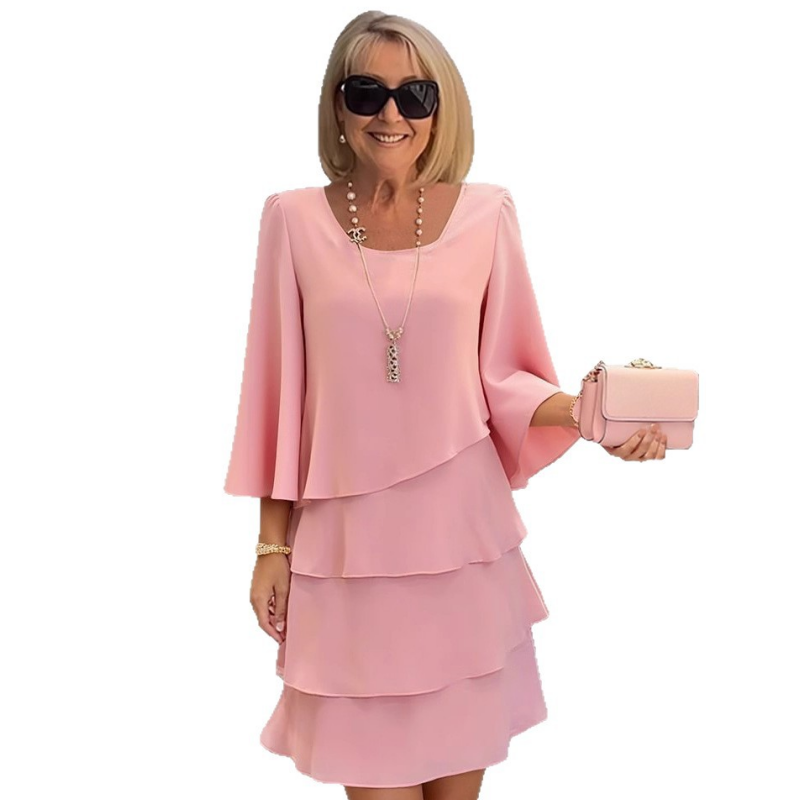 🔥Limited stock available 50% OFF🔥Women's Slimming Chiffon Cake Dress