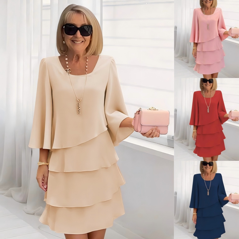 🔥Limited stock available 50% OFF🔥Women's Slimming Chiffon Cake Dress