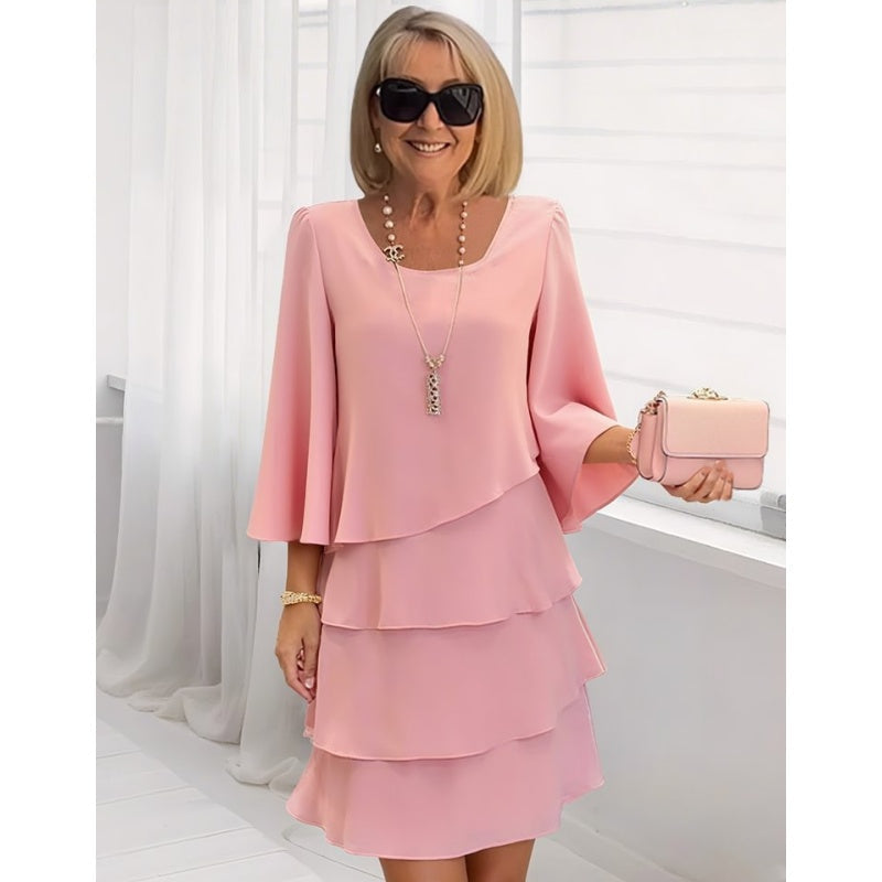 🔥Limited stock available 50% OFF🔥Women's Slimming Chiffon Cake Dress