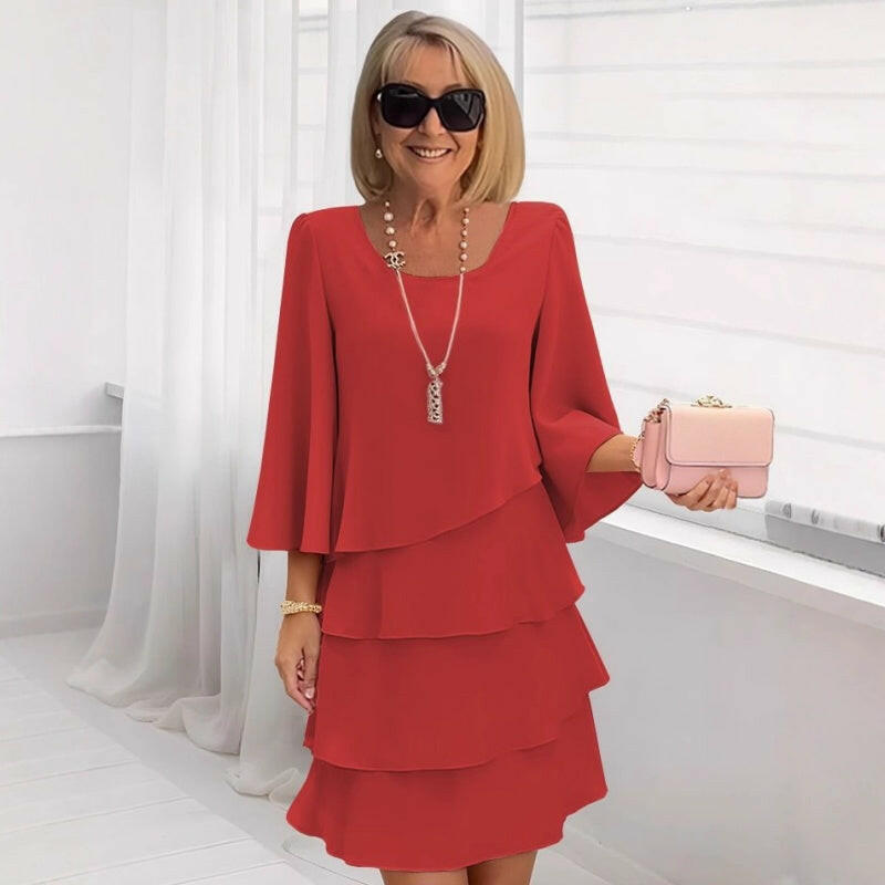 🔥Limited stock available 50% OFF🔥Women's Slimming Chiffon Cake Dress