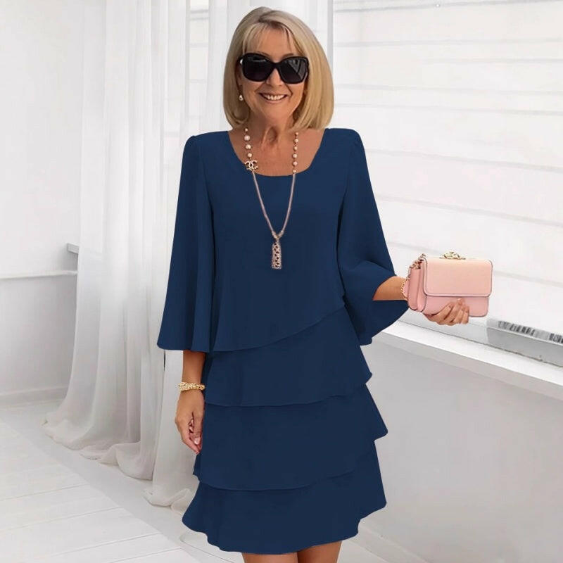 🔥Limited stock available 50% OFF🔥Women's Slimming Chiffon Cake Dress