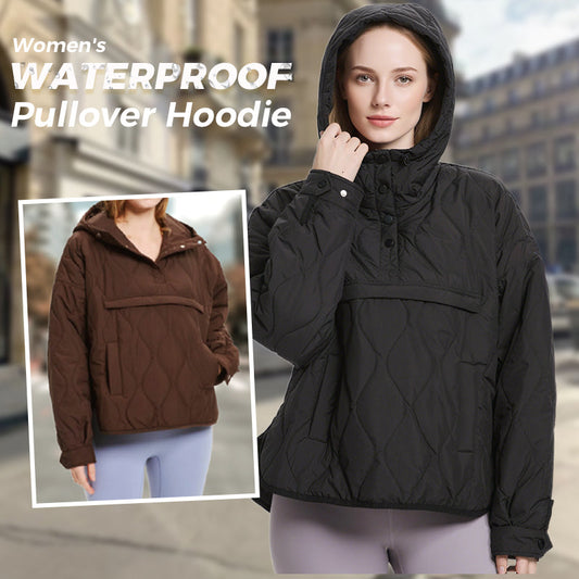 🍂Autumn Promotion 50%💕Women's Lightweight Waterproof Quilted Pullover Hoodie
