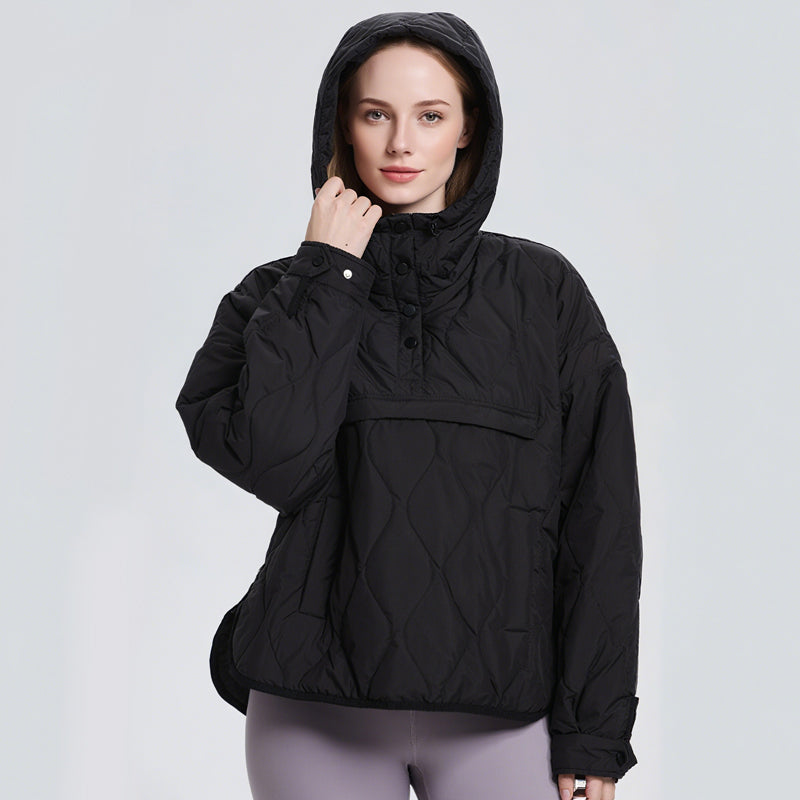 🍂Autumn Promotion 50%💕Women's Lightweight Waterproof Quilted Pullover Hoodie