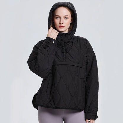 🍂Autumn Promotion 50%💕Women's Lightweight Waterproof Quilted Pullover Hoodie