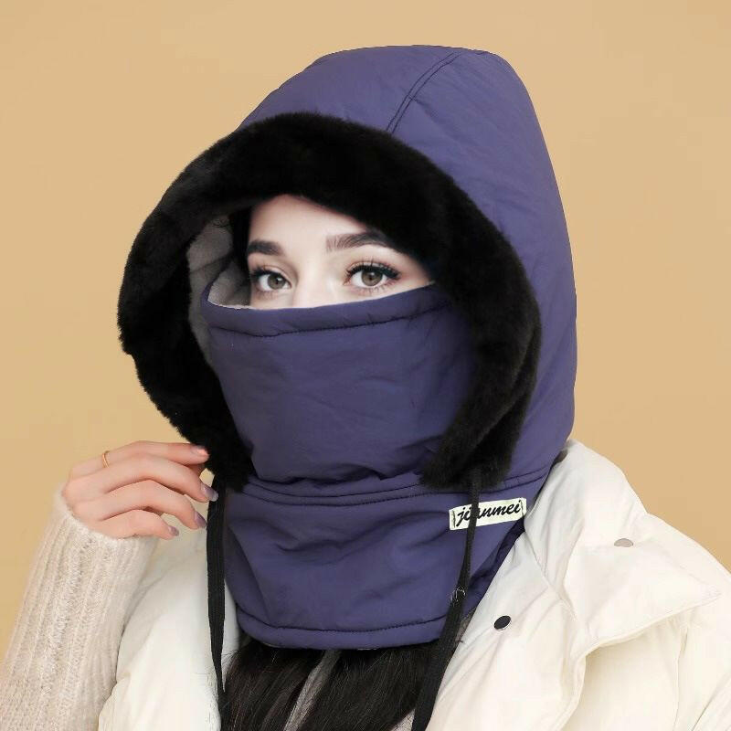 🍂Autumn Promotion 50%💕Plush-lined Thickened Thermal Hat with Face Mask for Men and Women