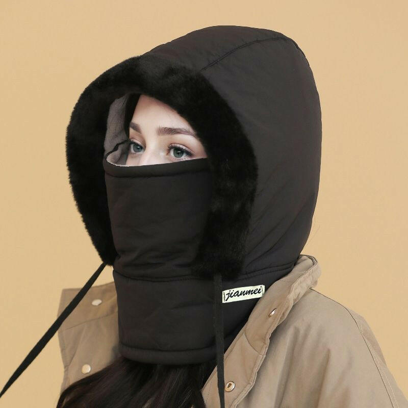🍂Autumn Promotion 50%💕Plush-lined Thickened Thermal Hat with Face Mask for Men and Women