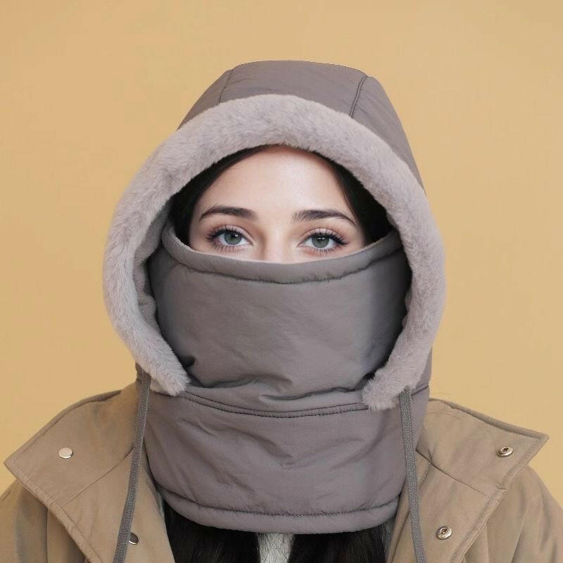 🍂Autumn Promotion 50%💕Plush-lined Thickened Thermal Hat with Face Mask for Men and Women