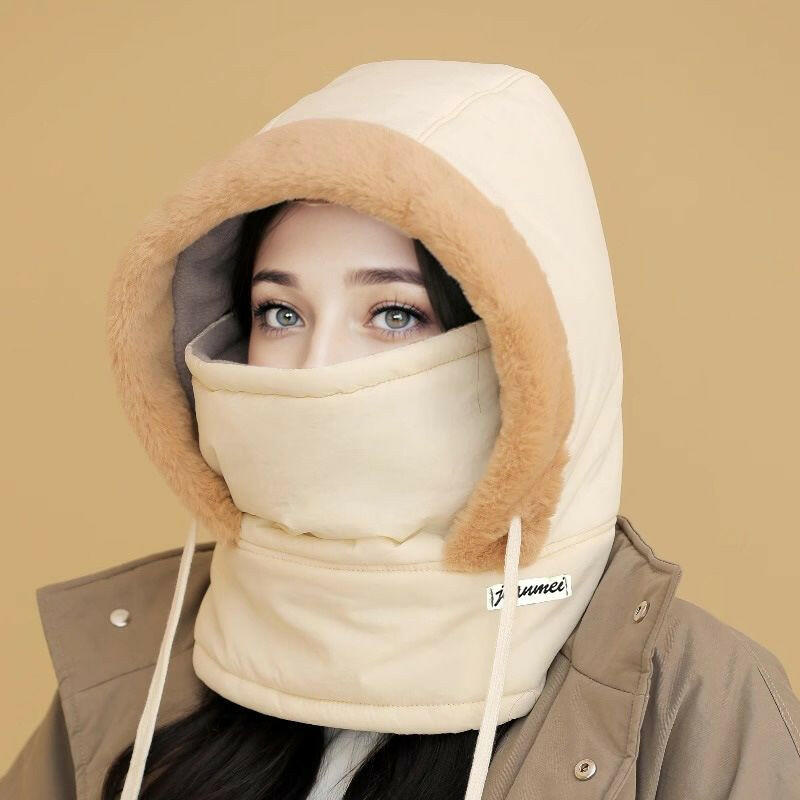 🍂Autumn Promotion 50%💕Plush-lined Thickened Thermal Hat with Face Mask for Men and Women