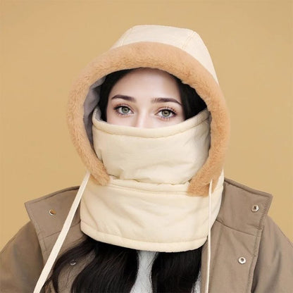 🍂Autumn Promotion 50%💕Plush-lined Thickened Thermal Hat with Face Mask for Men and Women