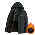 🍂Autumn Promotion 50%💕Best Gift - Men’s Padded Thermal Plush Parka Jacket with Removable Hood
