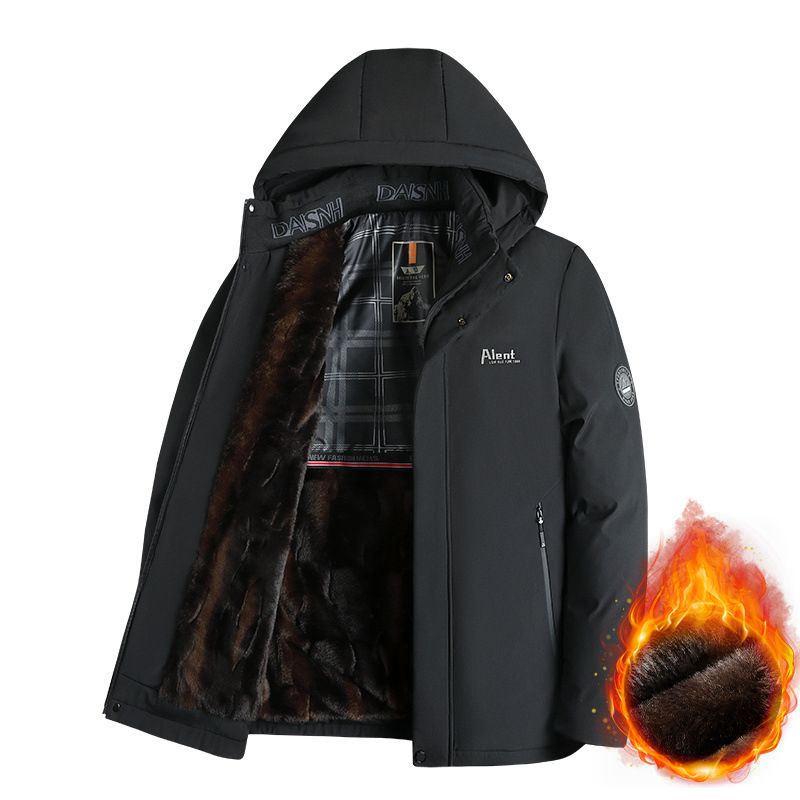 🍂Autumn Promotion 50%💕Best Gift - Men’s Padded Thermal Plush Parka Jacket with Removable Hood