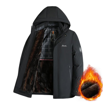 🍂Autumn Promotion 50%💕Best Gift - Men’s Padded Thermal Plush Parka Jacket with Removable Hood