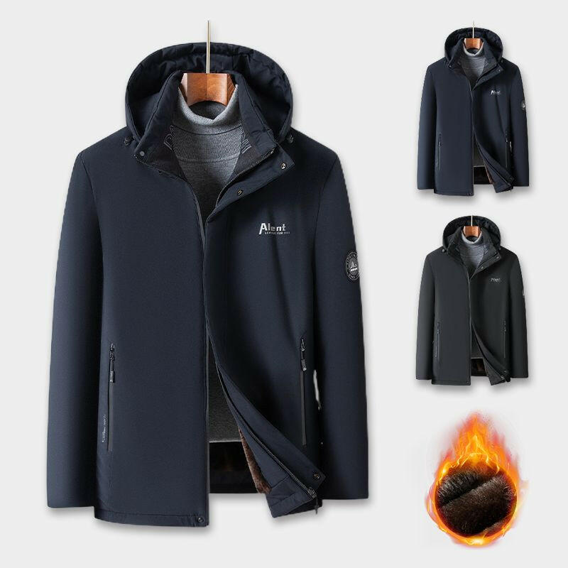 🍂Autumn Promotion 50%💕Best Gift - Men’s Padded Thermal Plush Parka Jacket with Removable Hood
