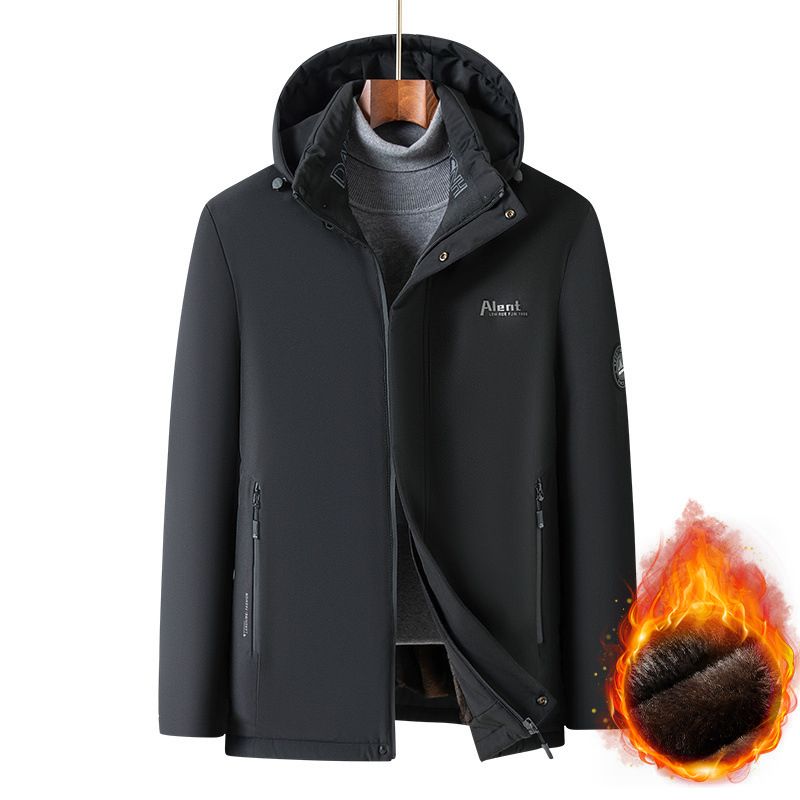 🍂Autumn Promotion 50%💕Best Gift - Men’s Padded Thermal Plush Parka Jacket with Removable Hood