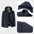 🍂Autumn Promotion 50%💕Best Gift - Men’s Padded Thermal Plush Parka Jacket with Removable Hood
