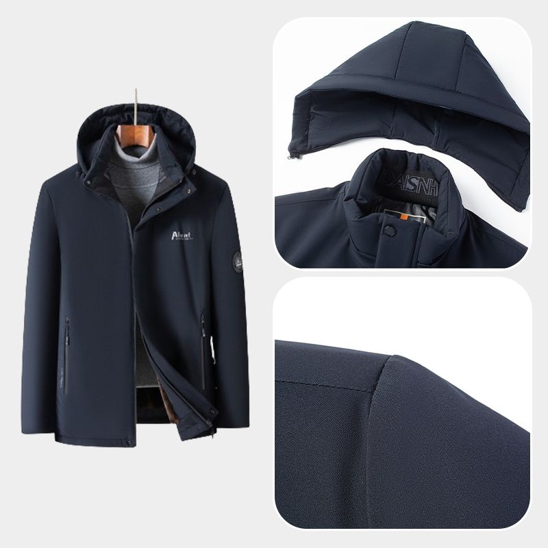 🍂Autumn Promotion 50%💕Best Gift - Men’s Padded Thermal Plush Parka Jacket with Removable Hood