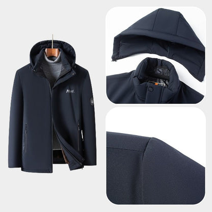 🍂Autumn Promotion 50%💕Best Gift - Men’s Padded Thermal Plush Parka Jacket with Removable Hood