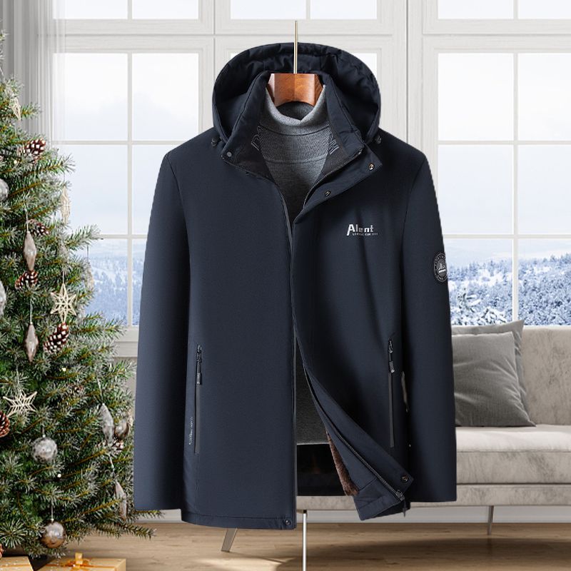 🍂Autumn Promotion 50%💕Best Gift - Men’s Padded Thermal Plush Parka Jacket with Removable Hood