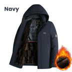 🍂Autumn Promotion 50%💕Best Gift - Men’s Padded Thermal Plush Parka Jacket with Removable Hood