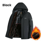 🍂Autumn Promotion 50%💕Best Gift - Men’s Padded Thermal Plush Parka Jacket with Removable Hood