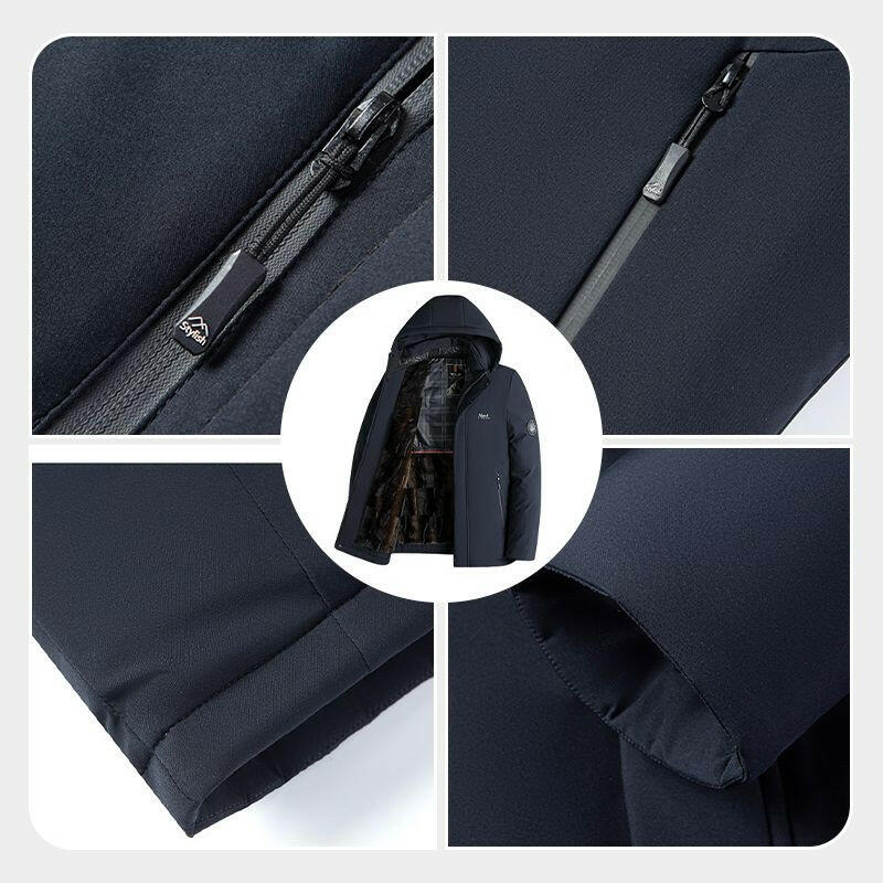 🍂Autumn Promotion 50%💕Best Gift - Men’s Padded Thermal Plush Parka Jacket with Removable Hood