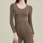 🍂Autumn Promotion 50%💕Women's Thermal Underwear Set with Shelf Bra