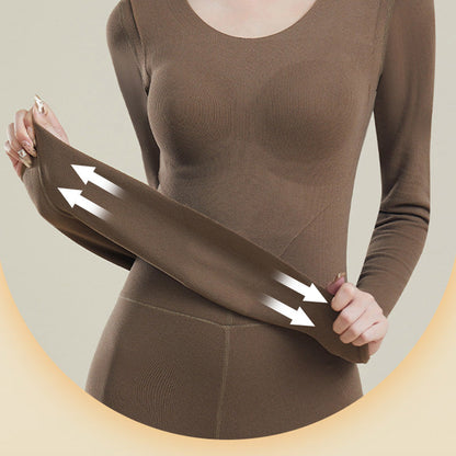 🍂Autumn Promotion 50%💕Women's Thermal Underwear Set with Shelf Bra