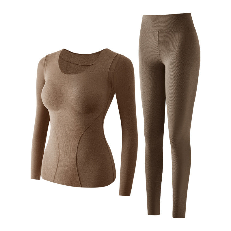 🍂Autumn Promotion 50%💕Women's Thermal Underwear Set with Shelf Bra