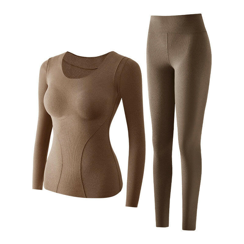 🍂Autumn Promotion 50%💕Women's Thermal Underwear Set with Shelf Bra