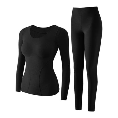 🍂Autumn Promotion 50%💕Women's Thermal Underwear Set with Shelf Bra