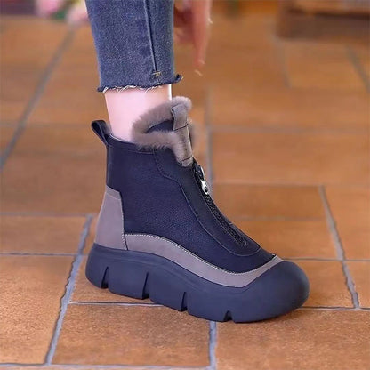 🍂Autumn Promotion 50%💕Women's Waterproof Warm Zip Snow Boots
