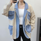 🍂Autumn Promotion 50%💕Women’s Patchwork Denim Lapel Cardigan