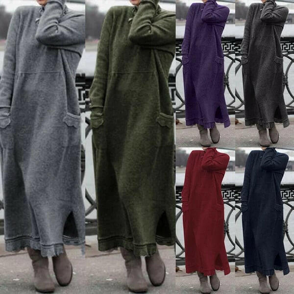 🍂Autumn Promotion 50%💕Loose plus size lace maxi dress