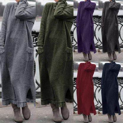 🍂Autumn Promotion 50%💕Loose plus size lace maxi dress